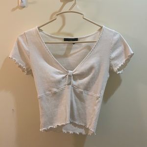White Forever 21 Crop top